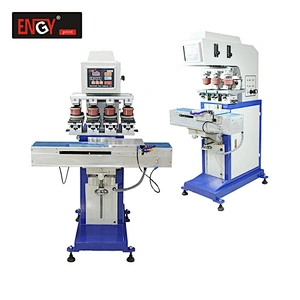 Hot Sale China Manufacturer  1 2 3 4 6 8 Colour Sealed Ink Cup Conveyor high quality Pad Printing Machine