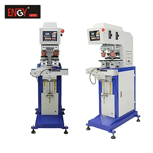PP /PE bottle auto closed ink cup pad printer with tanks 2 color pad printing machine closed ink cup pad printer with tanks