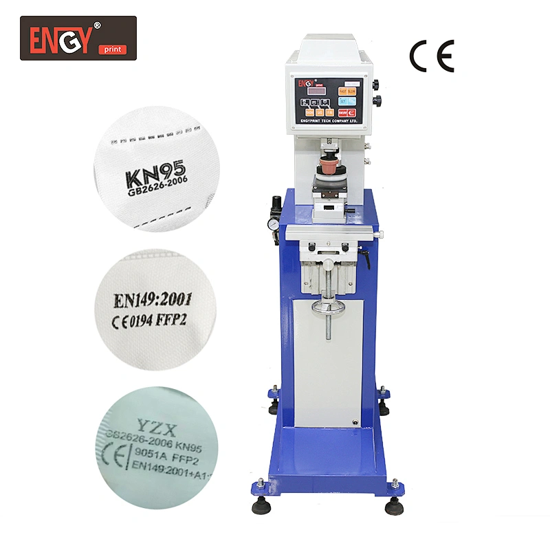 2021 new single color Tampo pad printing machine pad printing N95 masks Semi Automatic pad printer Machine