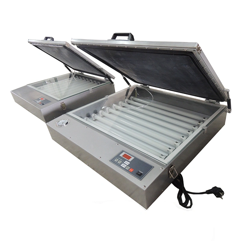 pad printing  steel plate cliche desktop vacuum UV exposure unit