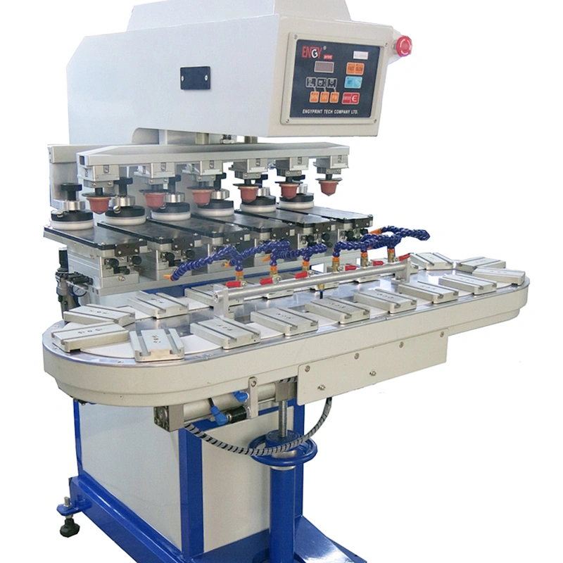 Good quality cheap easy 6 color ink cup pad printer machine