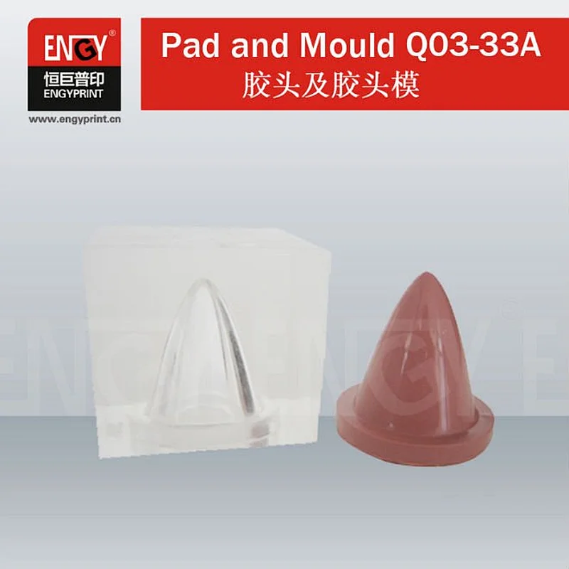 Acrylic Pad rubber head mold for pad printer and pad printing machine
