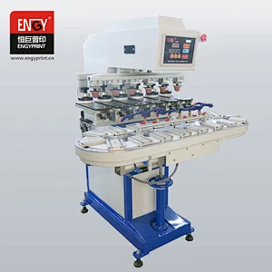 Manufacturer Six Colour Closed Ink Cup Pad Printer