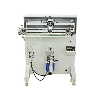 China high quality wine glass bottle LED UV screen printing machine/screen printer