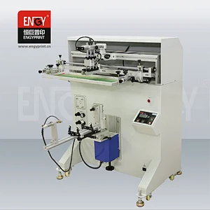 China high quality wine glass bottle LED UV screen printing machine/screen printer