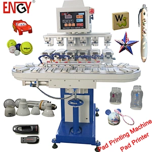 Good quality cheap easy 6 color ink cup pad printer machine