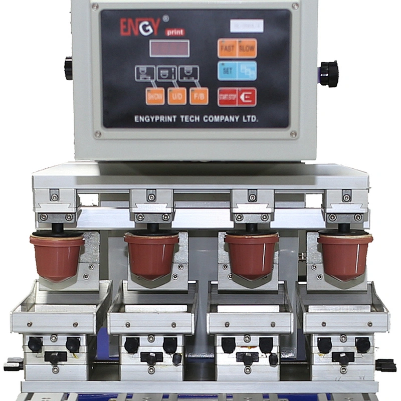 Good quality easy 4 color automatic ink cup pad printer machine