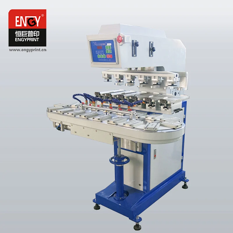 Manufacturer Six Colour Closed Ink Cup Pad Printer