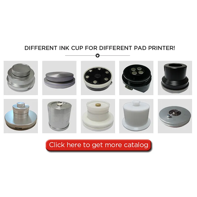 Closed inkcup for Auto cleaning system Single Color Pad Printing Machine