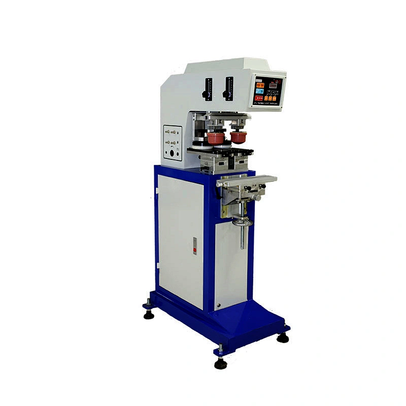 PP /PE bottle auto closed ink cup pad printer with tanks 2 color pad printing machine closed ink cup pad printer with tanks
