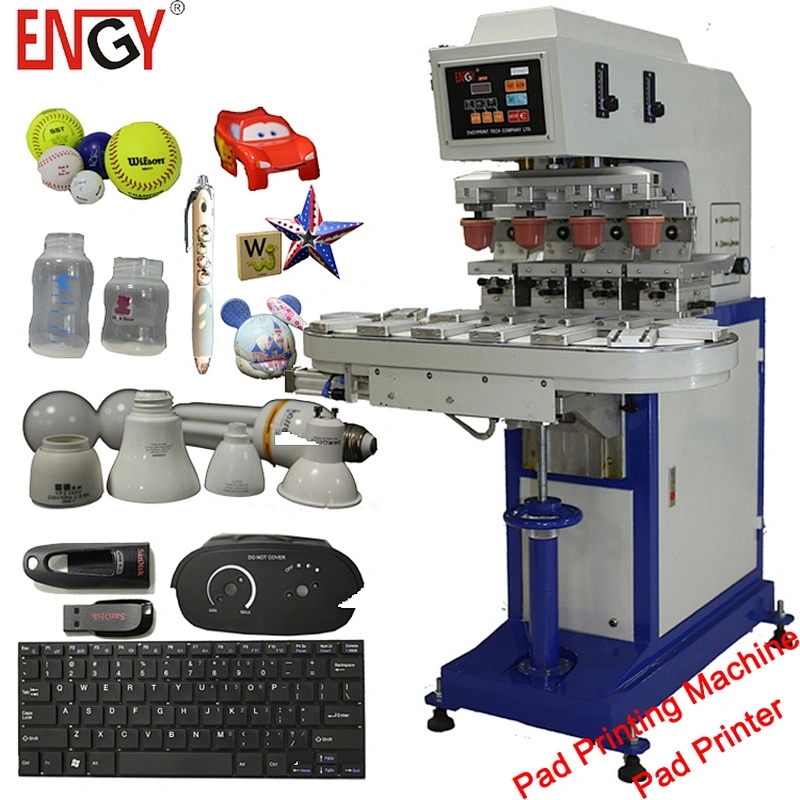 Good quality easy 4 color automatic ink cup pad printer machine