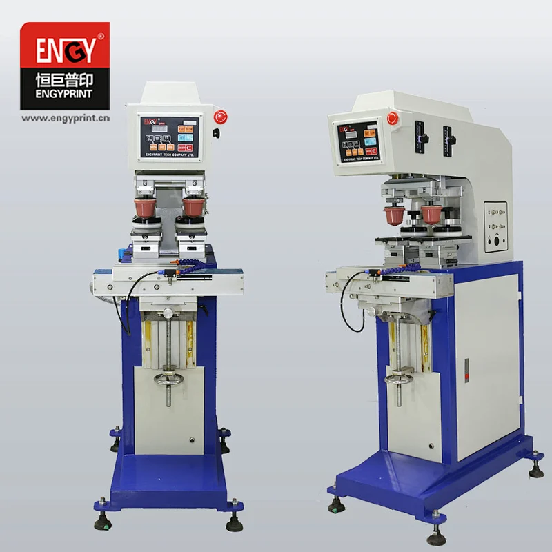 Engyprint One Color Two pads Label Printing Machine  Pad Printer
