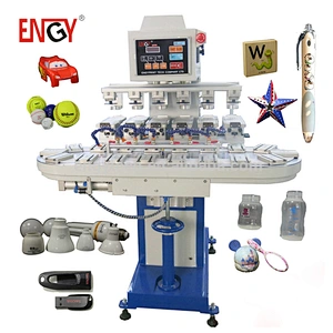 Sale for China new semi automatic 6 color logo pad printing machine