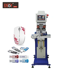 Manufacturer sale new 2 Color pneumatic pen/lighter/golf ball/usb/glass/keyboard pad printing machine