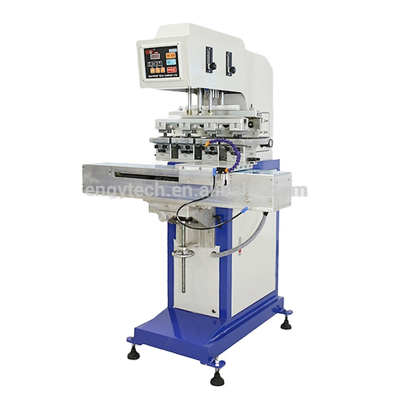 1 Color machines for printing logos Pneumatic Ink Label Tampon Pad Printing Machine For Tagless / Tag