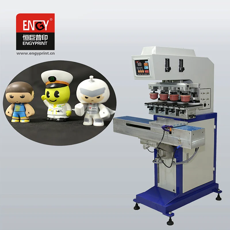Hot sale EN-C160/4S 4 color sealed ink cup pad printing machine