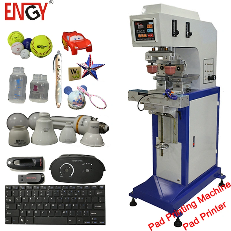 Large 2-color Automatic open ink cup pad printing machine with shuttle