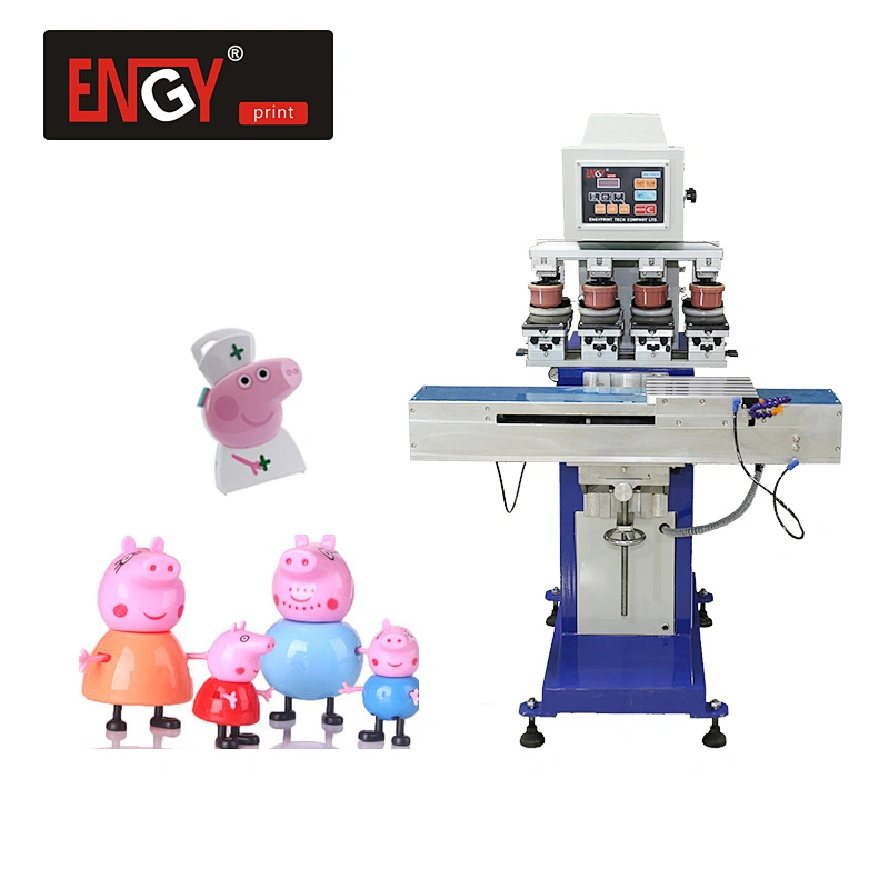 Hot Sale China Manufacturer  1 2 3 4 6 8 Colour Sealed Ink Cup Conveyor high quality Pad Printing Machine