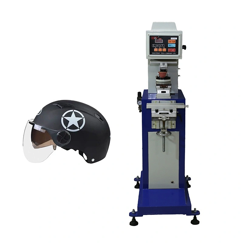 High quality pad printing helmet Single Color Semi Automatic Tampo Ink Pad Printing Machine For Sale