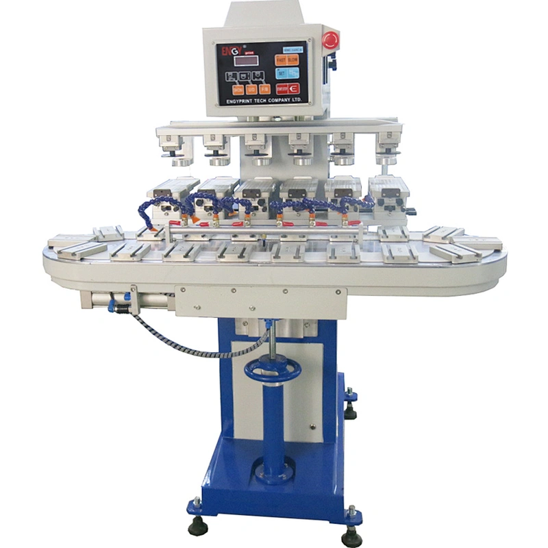 Good quality cheap easy 6 color ink cup pad printer machine