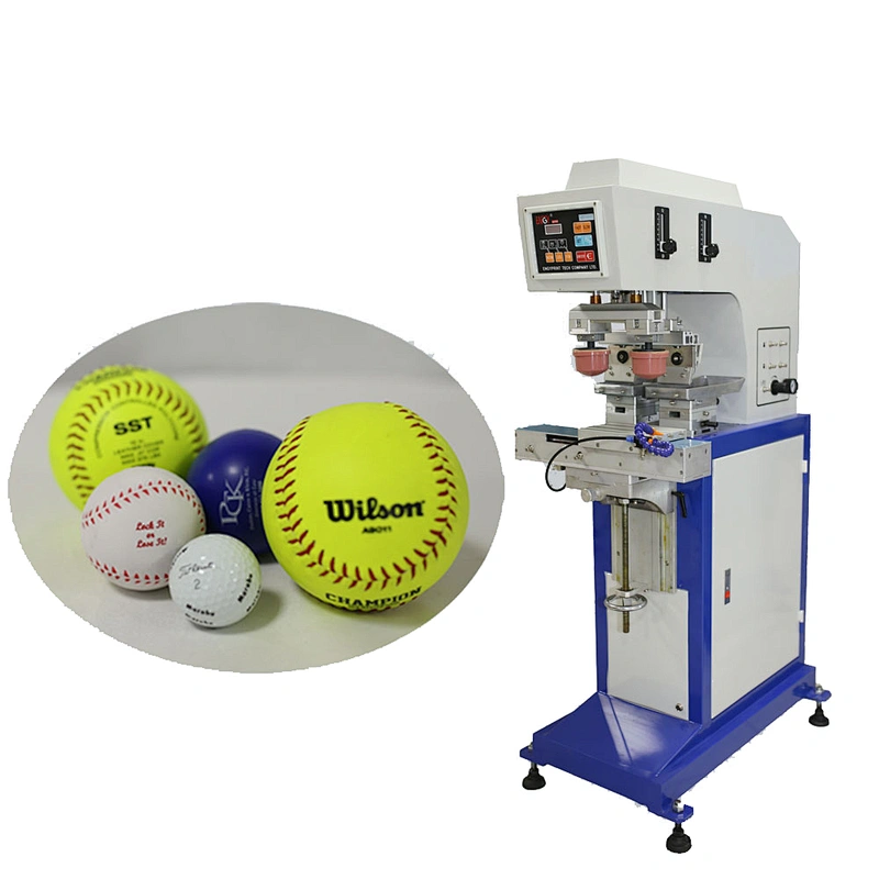 Semi-automatic pad printing machine mini pad printer with shuttle EN-Y160/2S 2 Color Open Cup Pad Printer