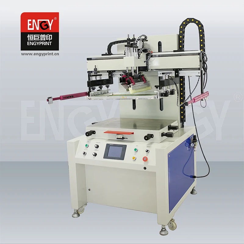 Dongguan screen printers Electric Logo Silk Screen Printing Machine With Vacuum Table