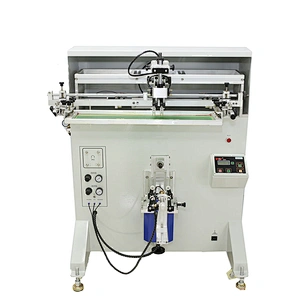 2019 Hot sale Plastic Screen printing bottles glass bottles Automatic cylindrical 1 color uv screen printer