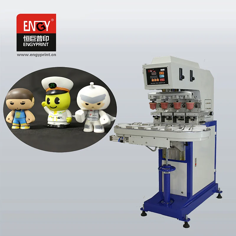 ENGYPRINT Germany  Parts multi Colours Inkwell Pad Printing Machine With Convey Worktable