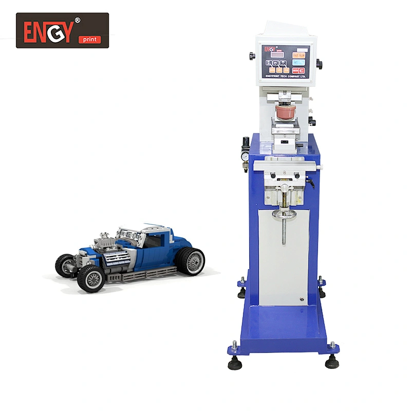 Dongguan Mini automatic Single Colour pad printer machinery open ink tray desktop pad printing machine for toys