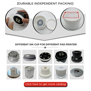 130 /120/ 12  pad printing spare parts inkcup with ceramic ring for sale