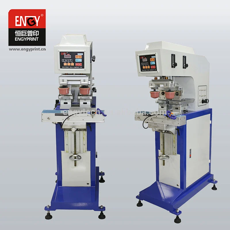 Good quality 2 color plastic pad printing machine with inkwell system for sale