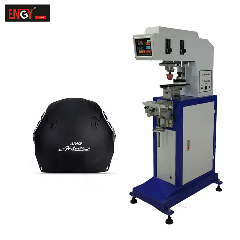 High quality pad printing helmet Single Color Semi Automatic Tampo Ink Pad Printing Machine For Sale