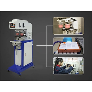 Hot sale pad printer 2 color closed ink cup  pad printing machine for promotions