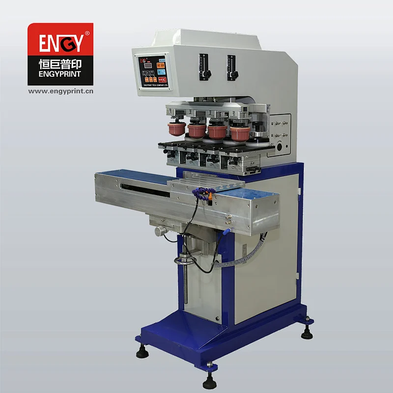 Hot sale EN-C160/4S 4 color sealed ink cup pad printing machine