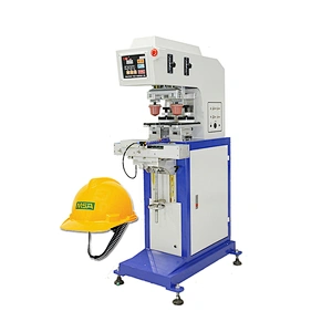 PP /PE bottle auto closed ink cup pad printer with tanks 2 color pad printing machine closed ink cup pad printer with tanks