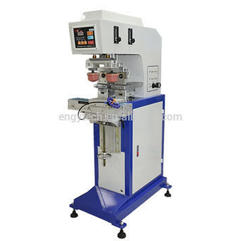 Good quality 2 color plastic pad printing machine with inkwell system for sale