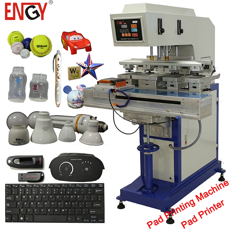 Good quality cheap price easy manual 4 color ink cup pad printer