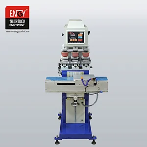 Tampo pad printer 3-color ink semi- automatic electric pad printing machine pad printer
