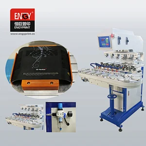 Manufacturer Six Colour Closed Ink Cup Pad Printer