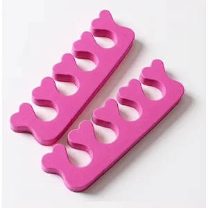Hot sale colorful heart shape disposable toe separator