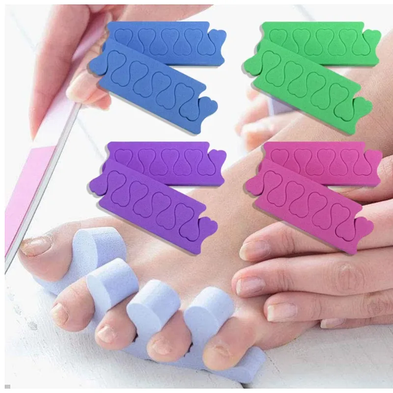 Hot sale colorful heart shape disposable toe separator