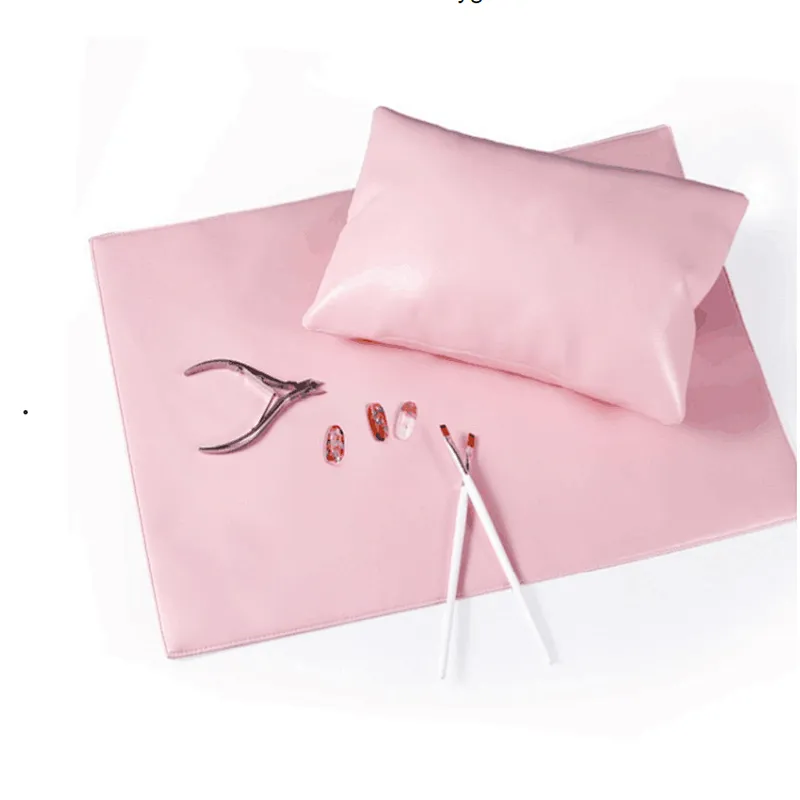 Foldable Manicure Arm Pillow Table Mat Set for Nail Art Tools