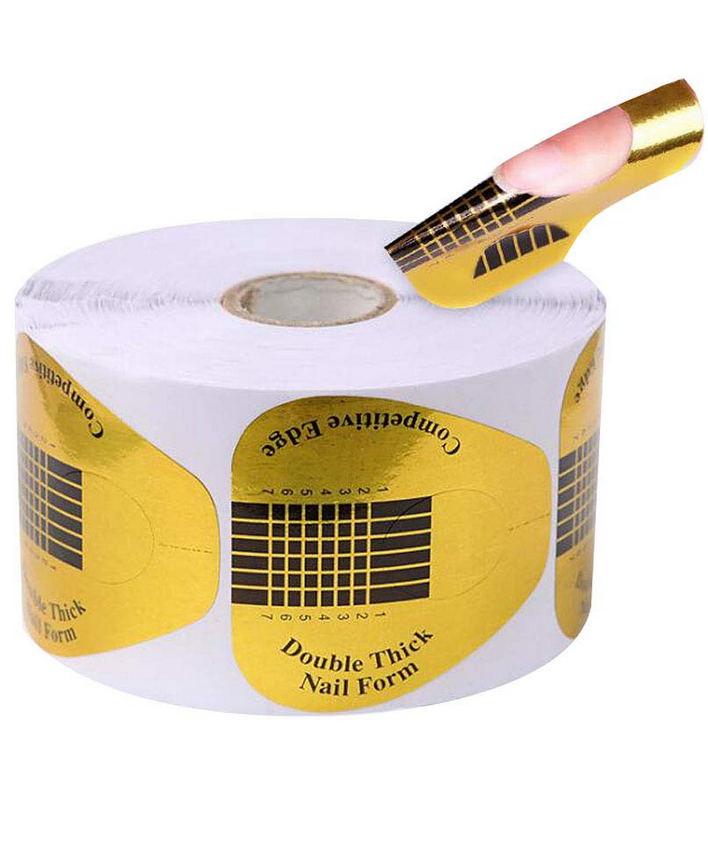 gel nail art tips nail forms for gel nails gel nails nail art nail art gel nails gel nail manicure 500 pcs Gel Nail Forms-UV Gel Nail Art Tips Nail Extension Forms For Nails Manicure Design Paper Tray Accessory