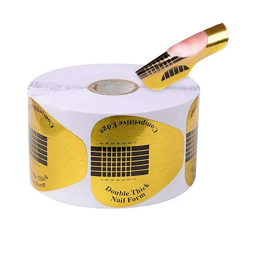 gel nail art tips nail forms for gel nails gel nails nail art nail art gel nails gel nail manicure 500 pcs Gel Nail Forms-UV Gel Nail Art Tips Nail Extension Forms For Nails Manicure Design Paper Tray Accessory