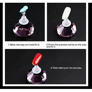 Japanese Chess Board Magnetic Crystal Nail Tip Practice Display Stand Set