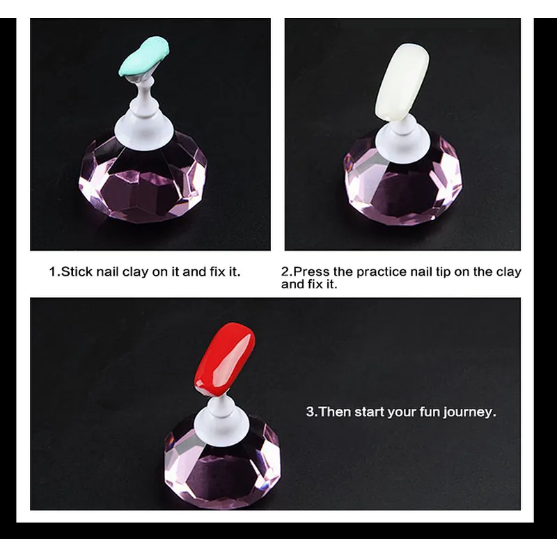 Japanese Chess Board Magnetic Crystal Nail Tip Practice Display Stand Set