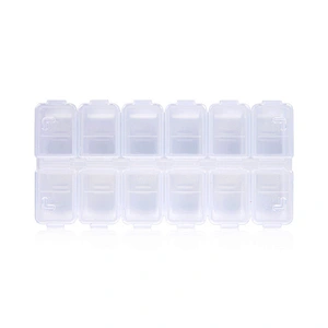 Hot Selling 12 small case beads container nail art container for nail art