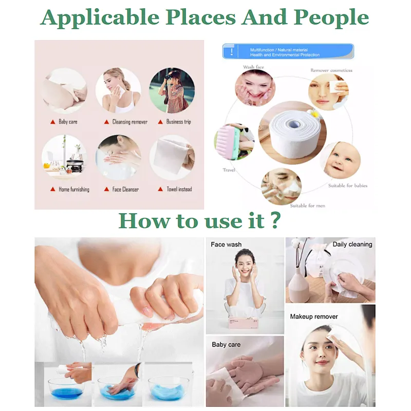 Cotton Roll Facial Tissue For Soft Skin Care