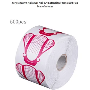 Acrylic Curve Nails Gel Nail Art Extension Forms 500 Pcs Manufacturer