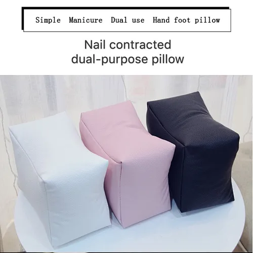 Hand Rest Cushion Pillow Pink White Black Soft PU Leather Foot Hand Holder
